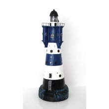 Leuchtturm blau-weiß, 90cm